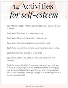 Self Esteem Worksheets, Self Esteem Activities, Building Self Confidence, Building Self Esteem, Self Confidence Tips, Low Self Esteem