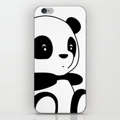 an iphone case with a panda bear on it