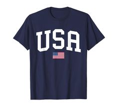 an american flag t - shirt with the word usa on it