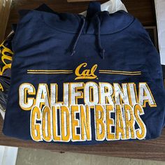 Brand New Cal Uc Berkeley Golden Bears Hoodie! -Verified By Worker Rights Consortium -Nwt -Lightweight But Soft And Fuzzy Inside! Casual Blue Hoodie For Game Day, Casual Blue Sweatshirt Fan Gear, Casual Blue Sweatshirt For Fans, Collegiate Blue Hoodie With Letter Print, Blue Hoodie With Letter Print For Fans, Blue Hoodie With Letter Print For Fan Gear, Casual Logo Print Hoodie For Fans, Blue Casual Hoodie For Fan Gear, Blue Hoodie With Letter Print Fan Apparel