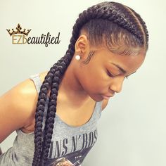 Hair Hairstyles Weave, Two French Braids, New Natural Hairstyles, Two Braid Hairstyles, Boxer Braids, French Braid Hairstyles, Two Braids