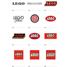 the logos for lego are all different colors and sizes, but there is no image to describe