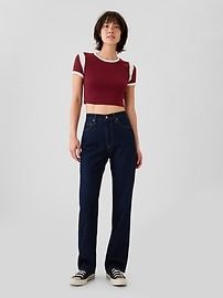 Modern Rib Cropped T-Shirt | Gap Fitted Casual Crop Top By Gap, Casual Cotton Crop Top By Gap, Gap Casual Cotton Crop Top, Cropped T Shirt, Hug You, Crop Tshirt, New Woman, Baby Toddler, Gap