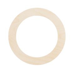 an unfinished wooden circle on a white background