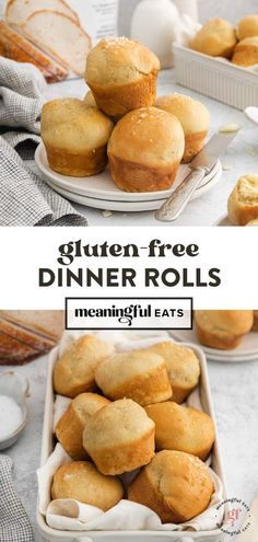 gluten - free dinner rolls are the perfect way to use up leftover bread