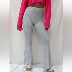 Model Is 5’8 Wearing A Size Small. I Am 5’2 And Modeling The Same Pants In The Last Photo. Very Stretchy. Striped Flare Pants, Wide Leg Leggings, Dress Yoga Pants, Wallflower Jeans, Womens Flare Jeans, Black Flare Pants, Blue Scrubs, Suede Pants, Leg Work