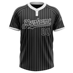 a black and white baseball jersey with the word, younthans on it