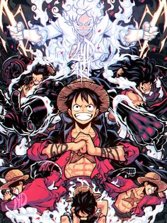 "LUFFY FORMS Commissioned piece" #OnePiece #Luffy #MonkeyDLuffy One Piece Anime