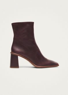 West Cape Wine Burgundy Leather Ankle Boots | ALOHAS Red Leather Boots, Vegan Boots, Sustainable Leather, Everyday Shoes, Classic Boots, Fall Favorites, Summer Staples, Heel Boots, Leather Ankle Boots