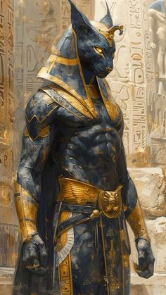 Anubis Fantasy Art, Egyptian Fantasy Art, Egyptian God Art, Egyptian Warrior, African Superhero, Starověký Egypt, African Mythology, Galaxy Photos, Old Gods