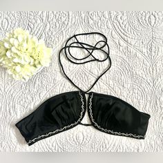 Bralette. Never Worn Zara Black, Zara Tops, Bralette, Zara, Womens Tops, Crop Tops, Women Shopping, Black, Color