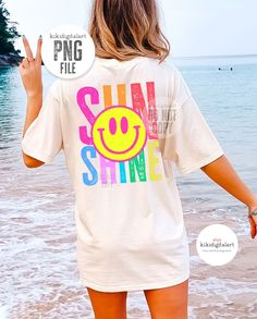 Shine Png, Preppy Png, Tye And Dye, Face Png, Sun Shine, Summer Png, Mass Production, Happy Face, Digital Graphics