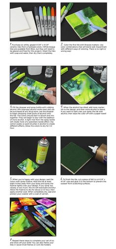 the instructions for how to use acrylic paint on canvass and paper towels