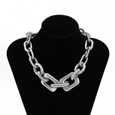 Brand Name: All Ice On MeMetals Type: aluminium alloyGender: WomenNecklace Type: Chokers NecklacesOrigin: CN(Origin)Style: Neo-GothicChain Type: Link ChainItem Type: NecklacesMaterial: MetalShape\pattern: GeometricCompatibility: All CompatibleOccasion: PartyFunction: FashionFine or Fashion: FashionModel Number: C02819C1Style: Punk / Gothic Choker NecklaceColor: Golden NecklaceOccasion: Party / Daily life / Gifts Thick Gold Chain, Chunky Chain Necklaces, Multi Layer Necklace, Neck Jewellery, Gold Choker, Chain Choker Necklace, Chain Choker, Metal Necklaces, Chain Link Necklace