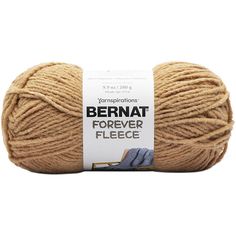 bernat forever fleece yarn in beige