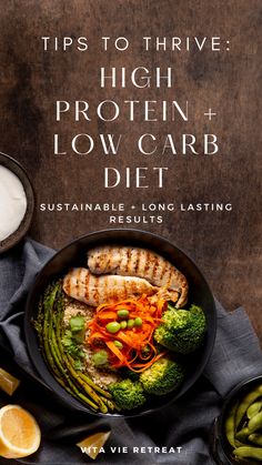 Discover how to thrive on a high-protein, low-carb diet with practical tips and meal ideas to support weight loss, energy, and overall health. From selecting the right foods to maintaining balance and satisfaction, this guide has everything you need to succeed. Start your journey toward better health today with these actionable insights! Read the full guide here: