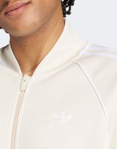 Jackets & Coats by adidas Originals Jacket upgrade: check Baseball collar Zip fastening adidas embroidery to chest Side pockets Regular fit White Adidas Functional Track Jacket, White Functional Adidas Track Jacket, White Adidas Logo Functional Track Jacket, White Adidas Athleisure Outerwear, White Adidas Functional Outerwear, White Adidas Sportswear Outerwear, Functional White Adidas Outerwear, White Adidas Logo Sportswear Outerwear, White Adidas Logo Functional Outerwear