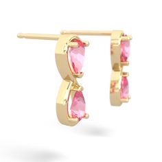 These infinity earrings feature pear-cut lab pink sapphires and s. Set in timeless 14K Yellow Gold, it can become a keepsake to be handed down from generation to generation. "To see a world in a grain of sand and heaven in a wild flower, hold infinity in the palm of your hand and eternity in an hour." -William Blake. Pink Sapphire Jewelry, Infinity Earrings, William Blake, Grain Of Sand, Sapphire Jewelry, Wild Flower, Pear Cut, Pink Sapphire, Pear