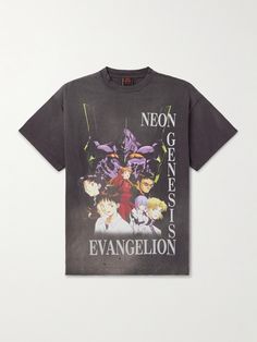 For fans of Neon Genesis Evangelion , SAINT Mxxxxxx's collaboration is the streetwear drop your anime needs. This T-shirt is cut from cotton-jersey that's faded for a vintage look. It has a relaxed fit and is printed with character graphics on the front, as well as logo at the back. Anime Shirts Design, Neon Genesis Evangelion Shirt, Neon Genesis Evangelion Merch, Jjba Merch, Pay Check, Tech Books, Printed Tshirts, As Logo, Anime Tshirt