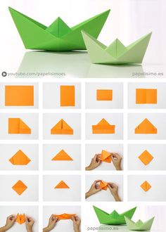 how to make an origami boat out of paper