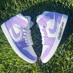 Authentic white sneakers -women custom painted in the color chosen as pictured... all shoes come new and in original box.... Custom Jordan 1 Mid, Painted Nikes, Custom Jordans, Air Shoes, Nike Shoes Girls, Basket Style, Jordan Shoes Girls, Preppy Shoes, Roanoke Va