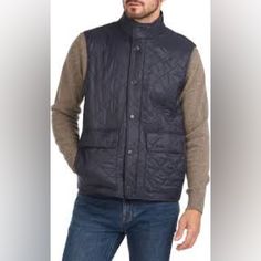 Reposhing This Item I Purchased From @Dlkindc. Loved It, But Need Smaller Size. Questions? Leave A Comment Below! Barbour Vest, Fleece Gilet, Navy Vest, Barbour Mens, Vests Mens, Blue Quilts, Outdoor Men, Sleeveless Jacket, Quilted Vest