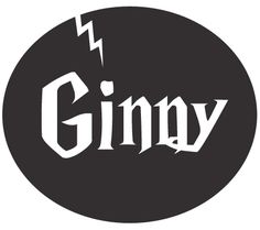 the word giny in white on a black circle