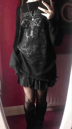 Soft Goth Outfits, Soft Emo, Soft Goth, Goth Y2k, Emo Grunge