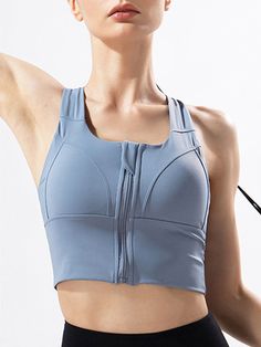 Gym Activewear With Zipper Closure, Functional Activewear With Zipper Closure For Workout, Functional Activewear With Zipper For Workout, High Stretch Activewear With Zipper For Workout, Functional Gym Activewear With Zipper Closure, Functional Activewear With Zipper Closure For Gym, High-stretch Workout Activewear With Zipper Closure, Functional Activewear With Zipper For Gym, Front Closure Bras