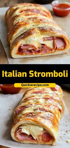 Stromboli Dough Recipe Homemade, Italian Stromboli With Pizza Dough, Stromboli Recipe With Pizza Dough, Stromboli Italian