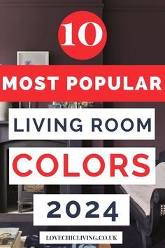 the top ten most popular living room colors