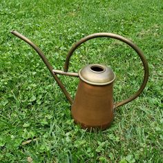 Great Watering Can Works No Returns T/D Vintage Watering Can, Watering Pot, Watering Cans, Copper Kettle, Round Handle, Small Yard, Island Living, Signature Hardware, Hammered Copper