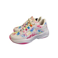 Athletic Shoes For Woman. Negotiable. Multicolor Low-top Synthetic Running Shoes, Multicolor Synthetic Lace-up Sneakers, Multicolor Non-slip Sneakers For Outdoor, Multicolor Non-slip Sneakers For Running, Multi Color Shoes, Shoes For Woman, Multicolor Non-slip Synthetic Running Shoes, Color Shoes, Pink Blue