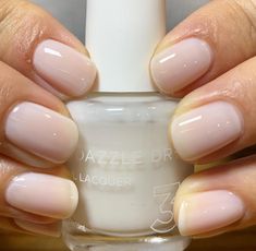 Fine China (Full Size Lacquer) - Nail Polish by Dazzle Dry Dazzle Dry, Natural Nails Manicure, China Nails, Cruelty Free Nail Polish, Milky Nails, Dry Nail Polish, White Nail Polish, Pink Nail Polish, Nail Fungus