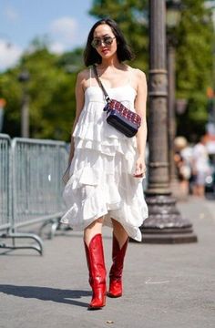 Boots In Summer, Short Cowgirl Boots, Blue Cowboy Boots