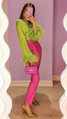 Look Rose, New Years Outfit, Eclectic Fashion, Indian Designer Outfits, Aesthetic Colors, Pink Pants, Colorful Fashion