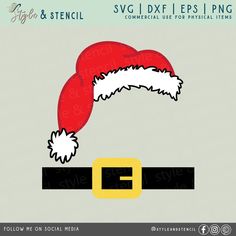 santa claus hat svg file