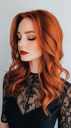 Red Copper Hair Color Ideas Copper Hair Color, Glossy Hair, Holiday Costumes, Red Copper, Copper Hair, Red Hair Color