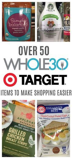 over 50 whole 30 target items to make shopping easier