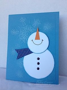 a close up of a snowman on a blue background