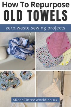 how to repurpose old towels with zero waste sewing projects