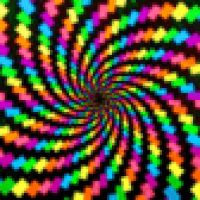 an image of a colorful spiral design