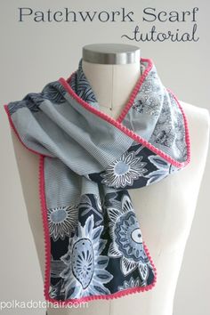 an image of a scarf on a mannequin