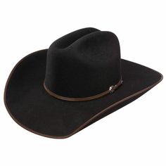 Wrangler Cowboy Hat 6X WILDCAT Fur Felt Hat Black With Hat Brush Cleaner Today, Wrangler brings to you the same quality and trusting name in their hats. Wrangler hats are made with quality fur blends that are durable and will stand up to any job, just like their clothing. Quality: 6X Color(s): 07 - Black Size: 6 7/8 - 7 1/4 Brim(s): 4 1/4" Profile: 06 Crown: 4" Comments: Cattleman Crease The Woodland 6X fur felt hat by Wrangler is a not only great looking, but it is affordable quality. This hat Black Felt Hat, Wrangler Cowboy, Black Felt, Felt Hat, Cowboy Hat, Wild Cats, Brush Cleaner, Fedora, Cowboy Hats