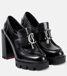 Christian Louboutin Shoes Pumps, Christian Louboutin Loafers, High Heel Loafers, Loafer Pumps, Louboutin Online, Fabulous Shoes, Heeled Loafers, Louboutin Shoes, High Heel Pumps