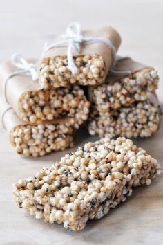 some kind of cracker that is sitting on a table