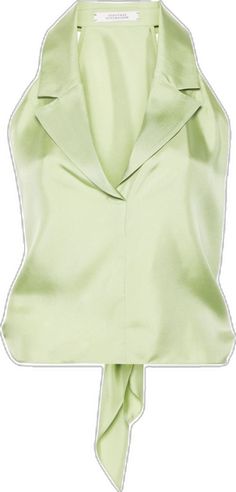 Silk Vest, Twill Weave, Apple Green, Silk Twill, Green Silk, Silk, Green