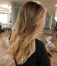 Hairstyles Layered, Warm Hair Color, Blond Ombre, Ombré Hair, Ombre Hair Color, Long Blonde