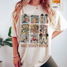 Retro Disney World Halloween  Color Shirt, Disney Halloween Shirt Friends Polaroid, Polaroid Shirt, Disney World Halloween, Disneyland Shirt, Disney Family Shirts, Sanderson Sisters Hocus Pocus, Disney Halloween Shirts, Retro Disney, Disneyland Shirts