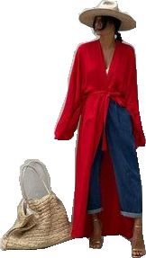 Chic V-neck Summer Kimono, Chic Summer Cover-up With Relaxed Fit, Chic Long Sleeve Loungewear Cover-up, Chic Summer Wrap Cover-up, Chic Flowy Kimono For Beach Cover-up, Fall Vacation Beachwear Cover-up, Chic Kimono With Tie Waist And Kimono Sleeves, Chic Oversized Summer Cover-up, Chic Long Sleeve Flowy Kimono